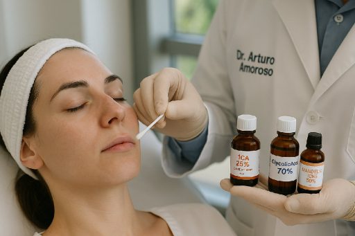 Peeling chimico viso Napoli - trattamento con TCA glicolico e mandelico