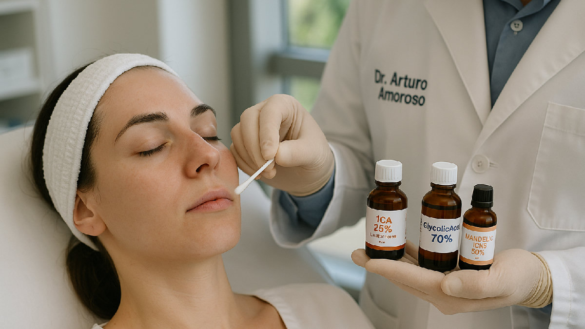 Peeling chimico viso Napoli - trattamento con TCA glicolico e mandelico